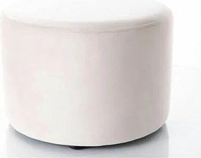 Pufa DOTI A VELVET jasnobeżowa