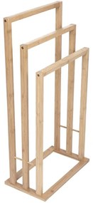 Mexen Bamboo stojący wieszak na ręcznik, bambus natural - 701342-00