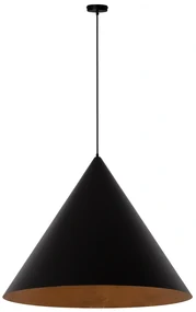 Vesuvio 77 czarno miedziana industrialna lampa wiszaca do jadalni żarówka 1xE27, 3xE27