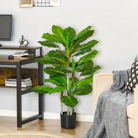 HOMCOM Sztuczne drzewko 95 cm, 33 liście, w doniczce do salonu | Aosom PL