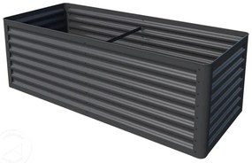 PRIMEYARD 180 x 75 x 60 cm Grządka podwyższona, stal, antracyt - (GFPV00813)