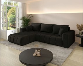 Narożnik BEDANTE MILO PREMIUM L Monolith 95 lewy z funkcją spania Mebel łączący wygodę i nowoczesny design