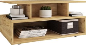 Drewniany zmiękczony stolik kawowy Esila