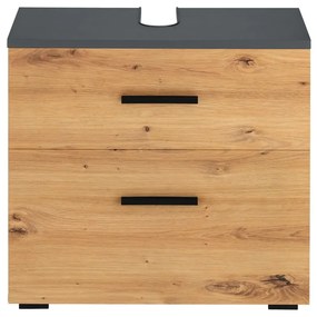 Szafka pod umywalkę w dekorze dębu 55x35 cm Malika – Støraa