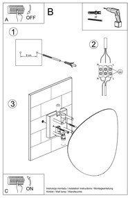 Czarny kinkiet Sollux Junker
