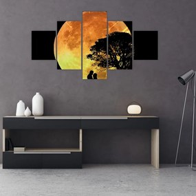 Obraz cieni w świetle księżyca (125x70 cm)