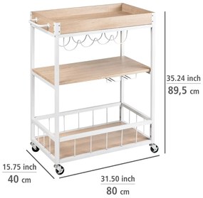 Barek na kółkach 40x80 cm Rustico – Wenko