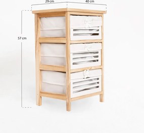 Szeroka komoda Nuvio z 3 szufladami