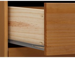 Niska komoda z litego drewna sosnowego w naturalnym kolorze 150x75 cm Post – Støraa