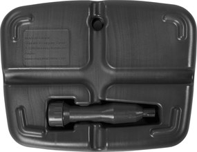 Derby Stojak balkonowy PVC, napełniany, 17 l, antracytowy