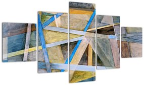 Obraz - Abstrakcja (125x70 cm)