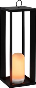 Metalowa lampa ogrodowa na baterie Siroco 50 cm z pilotem i ładowaną lampą 200 lumenów