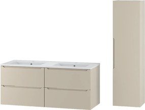 Kaszmirowy Zestaw do Łazienki 120cm Szafka z Umywalką Słupek Słupek Etna