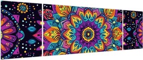 Obraz - Kalejdoskopowa mandala (170x50 cm)