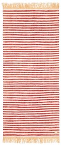 Czerwona mata plażowa The Nice Fleet Nosy, 175x80 cm