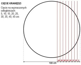 Lustro okrągłe SIMPLE LUNA 120 z oświetleniem LED z podcięciem EXCLUSIVE RUKE