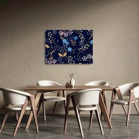 Obraz na szkle - Jesienne kwiaty (70x50 cm)