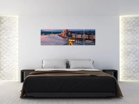 Obraz - Panorama miasta, Budapeszt, Węgry (170x50 cm)