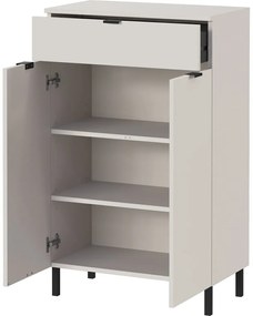Kremowa wysoka szafka łazienkowa 60x97 cm Arcena – Germania