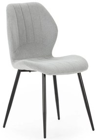 Jasnoszare krzesła zestaw 4 szt. Milu – Marckeric