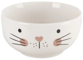 Orion Porcelanowy kubek z miseczką Kot, 0,35 l