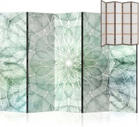 Parawan pokojowy 5-częściowy 225x172 Jednostronny dekoracyjny boho Szary Spokojna Mandala Natury