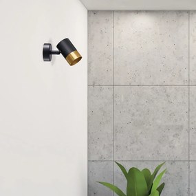 Kinkiet w czarno-złotym kolorze Tobi – Candellux Lighting