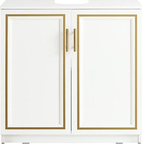 SoBuy Luksusowa Szafka pod Umywalkę Biała Wymiary 60x30x61 cm