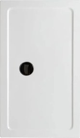 Brodzik prostokątny cienki "Aosta" z akrylu i białego ABS cm 80x120h