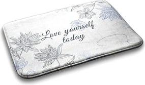 Dywanik łazienkowy Dywanik łazienkowy Kwiaty Minimalistyczny