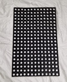 Wycieraczka 50x80cm Gumowa Plaster Miodu Wytrzymała Antypoślizgowa Ażurowa