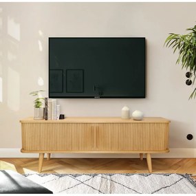 Szafka pod TV w dekorze dębu 138x50 cm Rove – Woodman