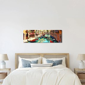 Obraz - Wenecja (z zegarem) (90x30 cm)