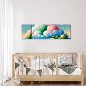 Obraz - Krajobraz z chmurą (170x50 cm)