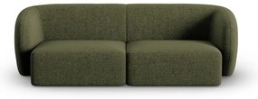 Zielona sofa z tkaniny szenilowej 188 cm Paolo – Milo Casa