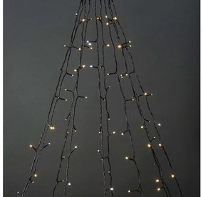 Nedis WIFILXT02W200 - LED kurtyna świąteczna 200xLED, 8 funkcji, 10x2m, IP65, Wi