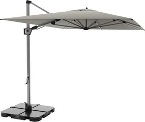 HYPERION 330 x 240 cm – luksusowy, huśtawkowy parasol ogrodowy z bocznym drążkiem : Kolor parasola - Sandy