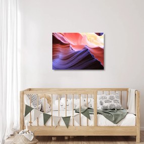 Obraz na szkle - kolorowy piasek (70x50 cm)