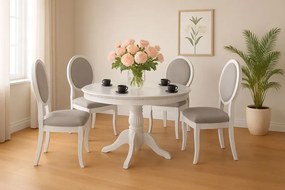 Rozkładany biały stół M2-Z61