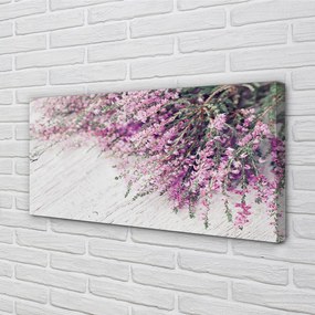 Duży obraz na płótnie Kwiaty na Deskach