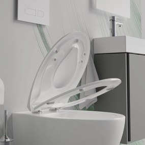 Deska sedesowa wolnoopadająca U2006 - biały połysk