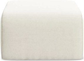 Beżowy aksamitny podnóżek Lani – Makamii