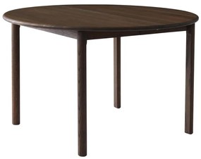 Okrągły rozkładany stół z dodatkowym blatem z litego drewna dębowego ø 120 cm Noor – Hammel Furniture