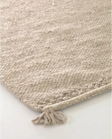 Kremowy dywan z mieszanki wełny 160x230 cm Carime – Kave Home