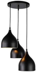 Lampa sufitowa loftowa metalowa wisząca AT17-3SZ-Black