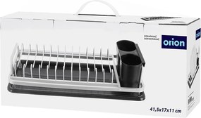 Czarno-biały metalowy ociekacz 41,5x17 cm Deluxe – Orion