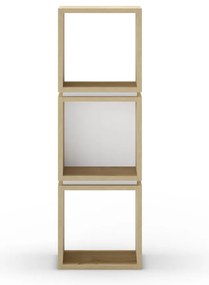 Biały regał w dekorze dębu 32x99,5 cm Lofty – Marckeric
