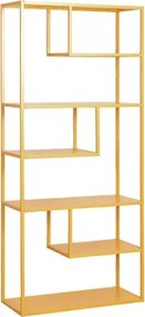 Biblioteka 85x190 Cm Ze Stali Thura Żółty Albero - Sklum