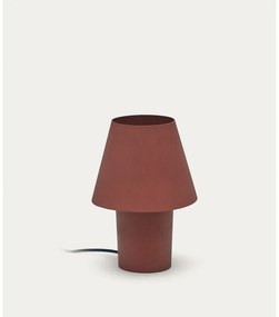 Lampa stołowa w kolorze terakoty z metalowym kloszem (wysokość 30 cm) Canapost – Kave Home