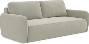 Kanapa 3-osobowa z funkcją spania - z tkaniny strukturalnej - jasny beż - LILO